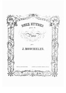 Zwei Etüden für Klavier, Op.105: Vollsammlung by Ignaz Moscheles