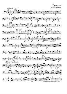 Mermaid: Fragment aus Kontrabassstimme by Alexander Sergeyevich Dargomyschski