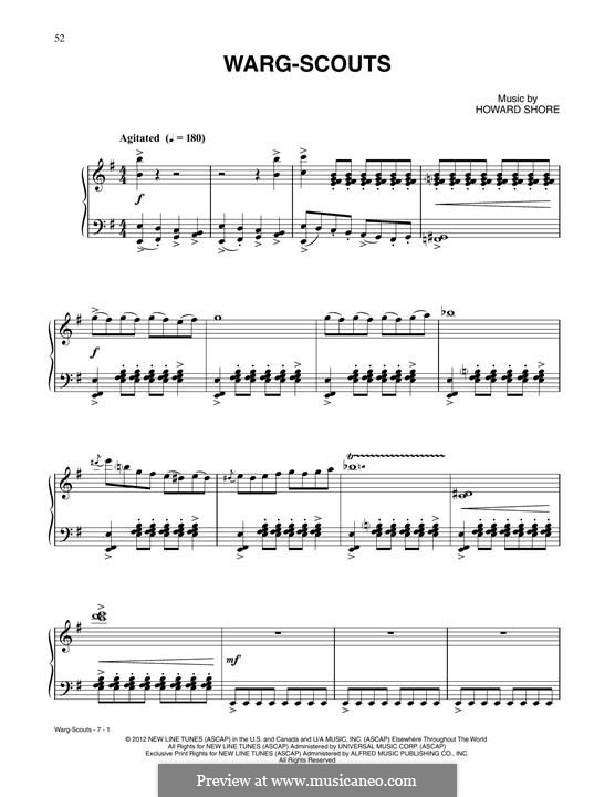 Warg-Scouts (from The Hobbit: An Unexpected Journey): Warg-Scouts (from The Hobbit: An Unexpected Journey) by Howard Shore