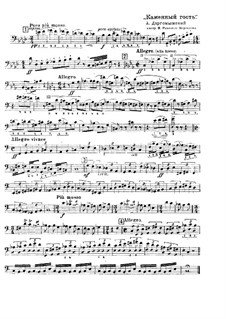 Der steinerne Gast: Fragment aus Kontrabassstimme by Alexander Sergeyevich Dargomyschski