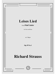 No.1 Leises Lied: C-Dur by Richard Strauss