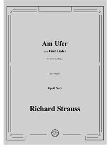 No.3 Am Ufer: F-Dur by Richard Strauss