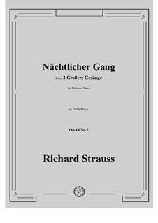 No.2 Nächtlicher Gang: D flat Major by Richard Strauss