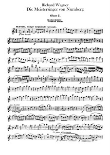 Vollständiger Oper: Oboenstimmen by Richard Wagner