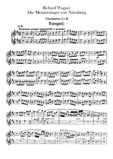 Vollständiger Oper: Klarinettenstimme by Richard Wagner