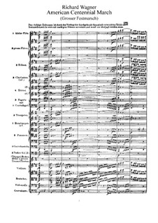 Grosser Festmarsch, WWV 110: Vollpartitur by Richard Wagner