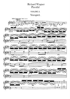 Vollständiger Oper: Violinstimme II by Richard Wagner