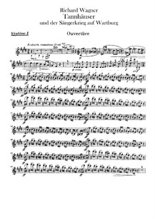 Vollständiger Oper: Violinstimme I by Richard Wagner