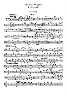 Vollständiger Oper: Fagottstimme by Richard Wagner