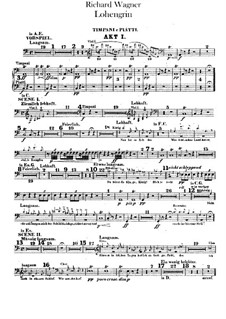 Vollständiger Oper: Schlagzeugstimmen by Richard Wagner