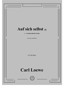 No.2 Auf sich selbst (I): E flat Major by Carl Loewe