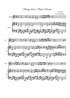 Swing Low, Sweet Chariot: Für Violine und Klavier by folklore