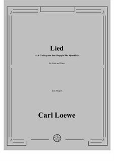 Lied: E Major by Carl Loewe