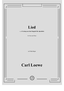 Lied: D flat Major by Carl Loewe