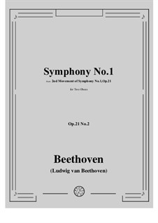 Fragmente: Movement II, for two oboes by Ludwig van Beethoven