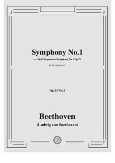 Fragmente: Movement II, for two horns by Ludwig van Beethoven