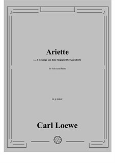 Ariette: G minor by Carl Loewe