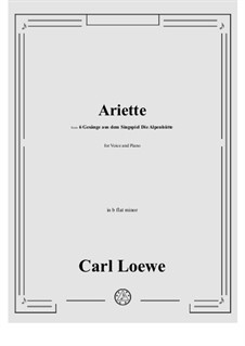 Ariette: B flat minor by Carl Loewe