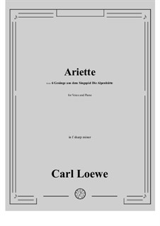 Ariette: F sharp minor by Carl Loewe