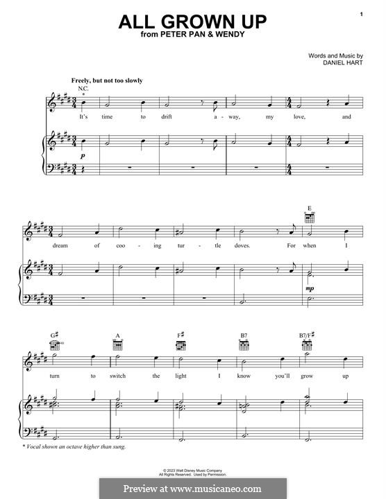 All Grown Up (from Peter Pan & Wendy): All Grown Up (from Peter Pan & Wendy) by Daniel Hart
