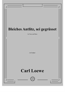 Bleiches Antlitz, sei gegrusset: B minor by Carl Loewe