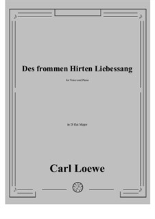 Des frommen Hirten Liebessang: D flat Major by Carl Loewe