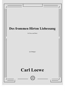Des frommen Hirten Liebessang: D Major by Carl Loewe