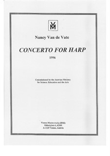 Concerto for Harp and String Orchestra: Vollpartitur by Nancy Van de Vate