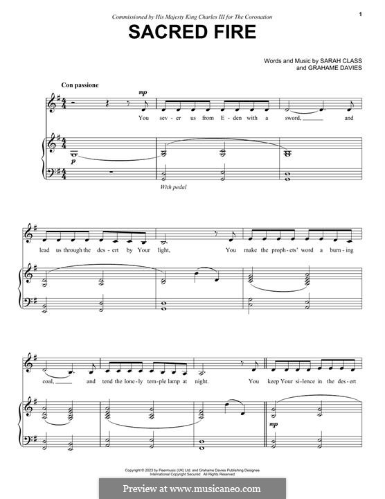 Sacred Fire von S. Class Noten auf MusicaNeo