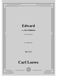 No.1 Edward: C sharp minor by Carl Loewe