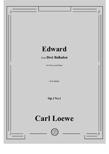 No.1 Edward: B minor by Carl Loewe