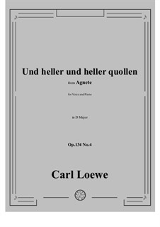 No.4 Und heller und heller quollen: D Major by Carl Loewe