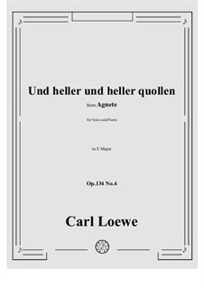 No.4 Und heller und heller quollen: E Major by Carl Loewe