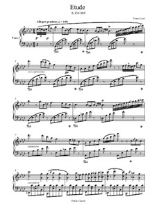 Études d'exécution transcendante, S.136: Etüde Nr.9 by Franz Liszt