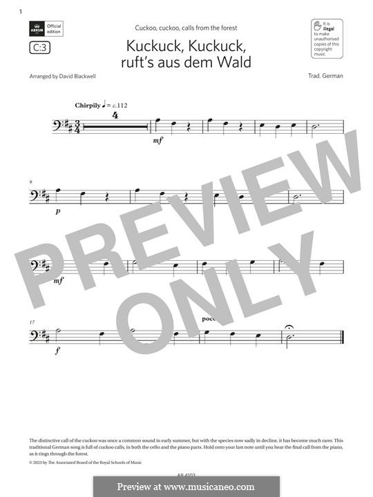 Kuckuck: Für Cello by folklore