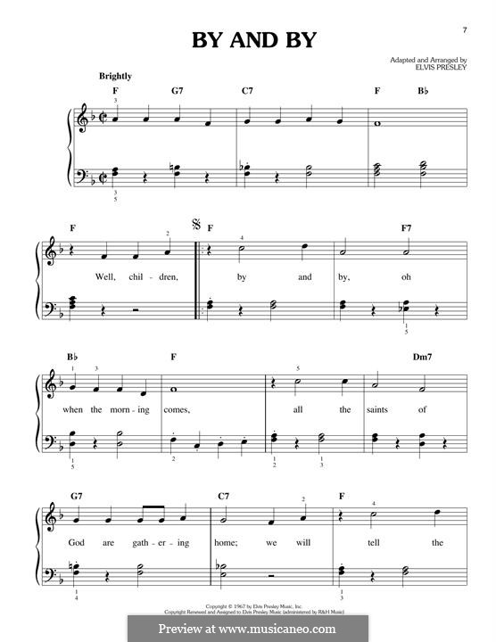 By and By: Für Klavier by Elvis Presley