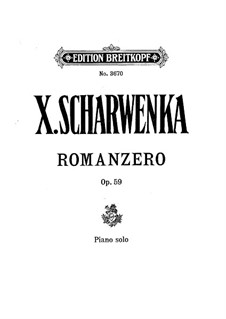 Romanzero, Op.59: Für einen Interpreten by Xaver Scharwenka