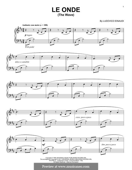 Le Onde: Für Klavier by Ludovico Einaudi