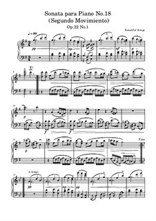 Sonata para Piano No.18, Op.22 No.1: Segundo Movimiento by Beautiful things Martínez