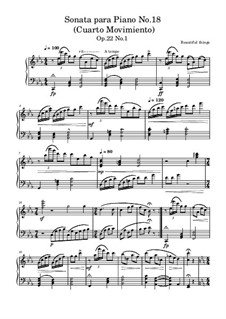 Sonata para Piano No.18, Op.22 No.1: Cuarto Movimiento by Beautiful things Martínez