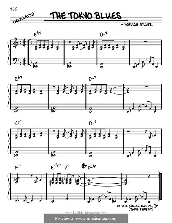 The Tokyo Blues: Melodische Linie by Horace Silver