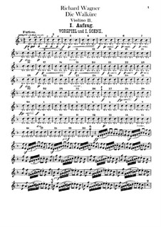 Die Walküre, WWV 86b: Violinstimmen II by Richard Wagner