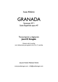 Nr.1 Granada: Für Gitarre by Isaac Albéniz