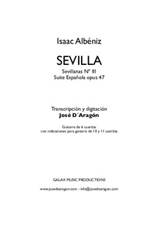 Nr.3 Sevilla: Für Gitarre by Isaac Albéniz