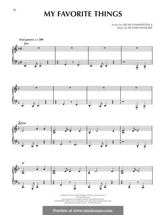 Piano version: Jazz version by Richard Rodgers