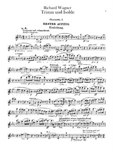 Vollständiger Oper: Klarinettenstimmen by Richard Wagner