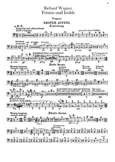 Vollständiger Oper: Schlagzeugstimmen by Richard Wagner