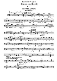 Vollständiger Oper: Kontrabassstimmen by Richard Wagner