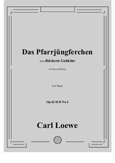 Das Pfarrjüngferchen, H II No.4: D Major by Carl Loewe