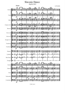 Nr.8 Furiant: Vollpartitur by Antonín Dvořák